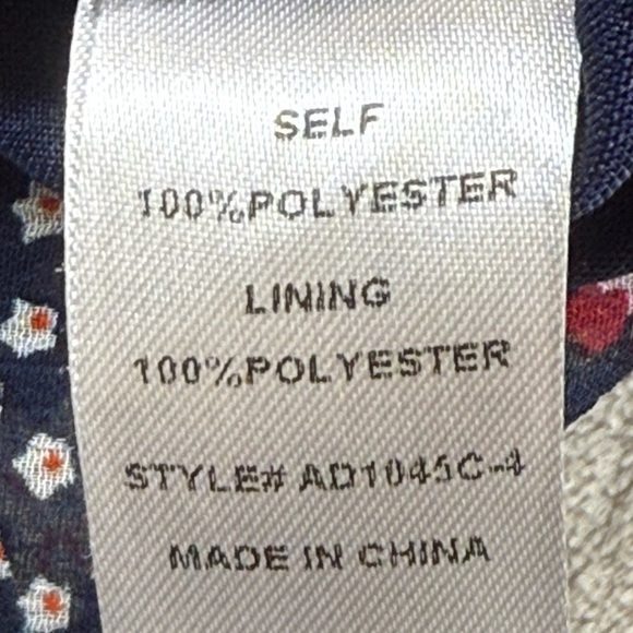 Smukke Teen Girl Navy Floral Semi Formal Dress Ruffle Sleeve Lined Holiday 14 - Picture 11 of 13